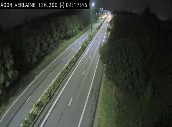 <h2>Webcam sur l'E411 à hauteur du pont surplombant la N40, à proximité de la sortie 26 Verlaine - Libramont-Chevigny. Vue orientée vers Namur</h2>