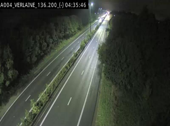 <h2>Webcam sur l'E411 à hauteur du pont surplombant la N40, à proximité de la sortie 26 Verlaine - Libramont-Chevigny. Vue orientée vers Namur</h2>