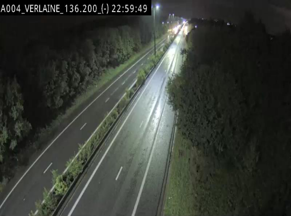 <h2>Webcam sur l'E411 à hauteur du pont surplombant la N40, à proximité de la sortie 26 Verlaine - Libramont-Chevigny. Vue orientée vers Namur</h2>