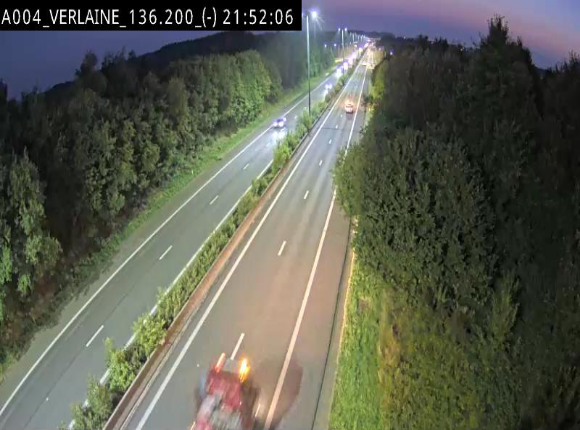 <h2>Webcam sur l'E411 à hauteur du pont surplombant la N40, à proximité de la sortie 26 Verlaine - Libramont-Chevigny. Vue orientée vers Namur</h2>