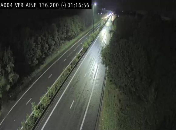 <h2>Webcam sur l'E411 à hauteur du pont surplombant la N40, à proximité de la sortie 26 Verlaine - Libramont-Chevigny. Vue orientée vers Namur</h2>