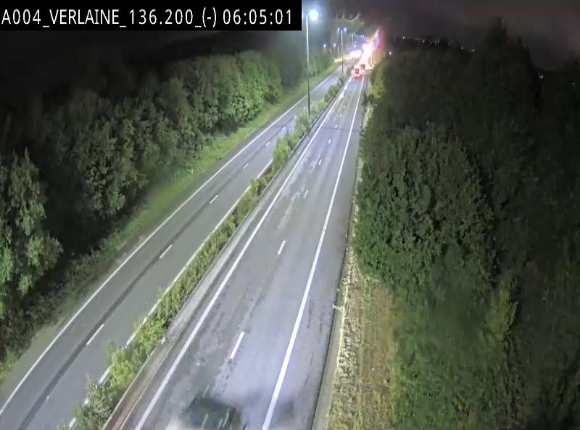 <h2>Webcam sur l'E411 à hauteur du pont surplombant la N40, à proximité de la sortie 26 Verlaine - Libramont-Chevigny. Vue orientée vers Namur</h2>