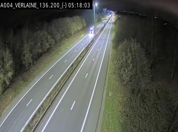 <h2>Webcam sur l'E411 à hauteur du pont surplombant la N40, à proximité de la sortie 26 Verlaine - Libramont-Chevigny. Vue orientée vers Namur</h2>