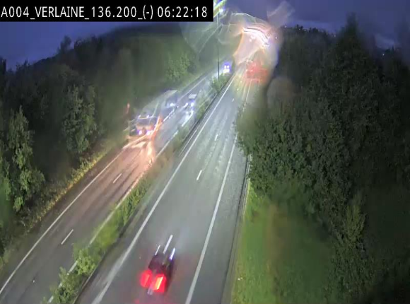 <h2>Webcam sur l'E411 à hauteur du pont surplombant la N40, à proximité de la sortie 26 Verlaine - Libramont-Chevigny. Vue orientée vers Namur</h2>