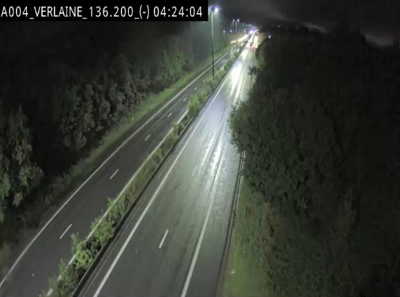 <h2>Webcam sur l'E411 à hauteur du pont surplombant la N40, à proximité de la sortie 26 Verlaine - Libramont-Chevigny. Vue orientée vers Namur</h2>