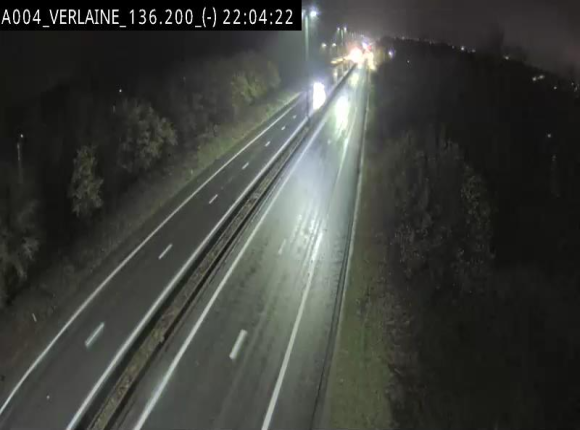 <h2>Webcam sur l'E411 à hauteur du pont surplombant la N40, à proximité de la sortie 26 Verlaine - Libramont-Chevigny. Vue orientée vers Namur</h2>