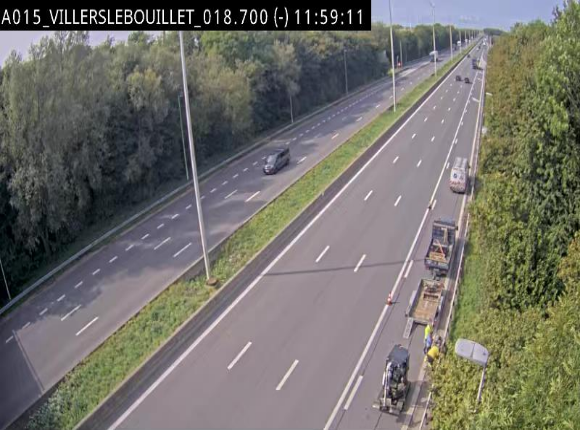 <h2>Webcam autoroute Belgique - Villers-le-Bouillet - E42 direction Liège - BK 18.7</h2>
