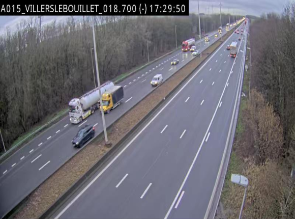 <h2>Webcam autoroute Belgique - Villers-le-Bouillet - E42 direction Liège - BK 18.7</h2>