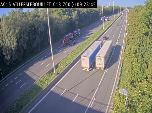 <h2>Webcam autoroute Belgique - Villers-le-Bouillet - E42 direction Liège - BK 18.7</h2>