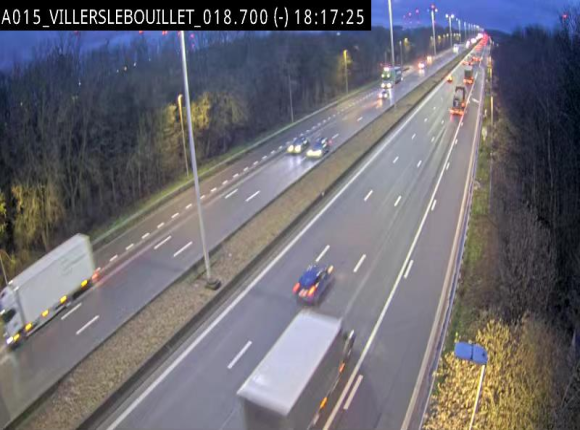 <h2>Webcam autoroute Belgique - Villers-le-Bouillet - E42 direction Liège - BK 18.7</h2>