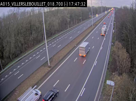 <h2>Webcam autoroute Belgique - Villers-le-Bouillet - E42 direction Liège - BK 18.7</h2>