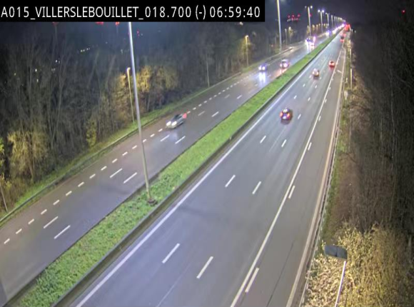 Webcam autoroute Belgique - Villers-le-Bouillet - E42 direction Liège - BK 18.7