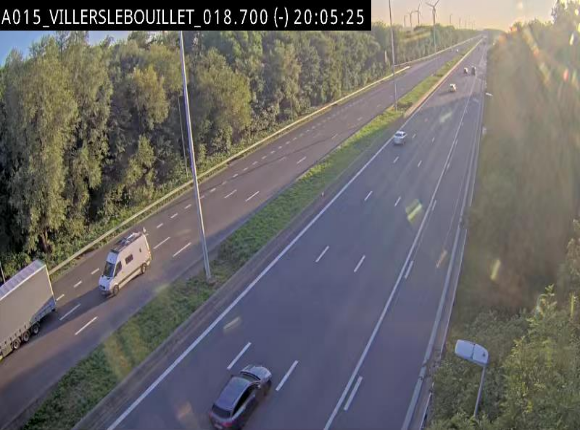 <h2>Webcam autoroute Belgique - Villers-le-Bouillet - E42 direction Liège - BK 18.7</h2>