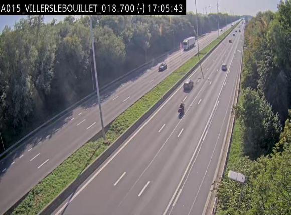 <h2>Webcam autoroute Belgique - Villers-le-Bouillet - E42 direction Liège - BK 18.7</h2>