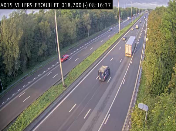 <h2>Webcam autoroute Belgique - Villers-le-Bouillet - E42 direction Liège - BK 18.7</h2>