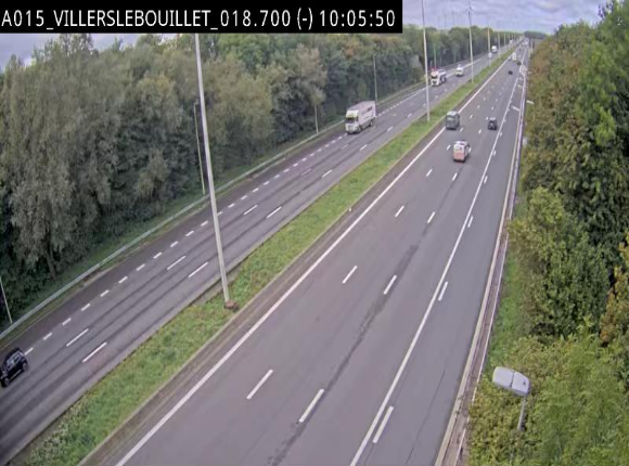 <h2>Webcam autoroute Belgique - Villers-le-Bouillet - E42 direction Liège - BK 18.7</h2>