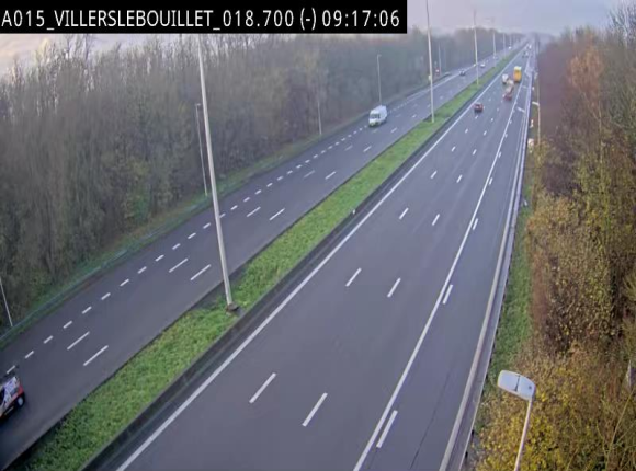 <h2>Webcam autoroute Belgique - Villers-le-Bouillet - E42 direction Liège - BK 18.7</h2>