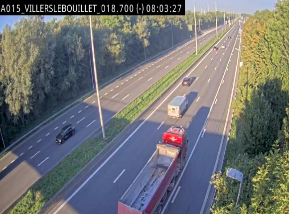 <h2>Webcam autoroute Belgique - Villers-le-Bouillet - E42 direction Liège - BK 18.7</h2>