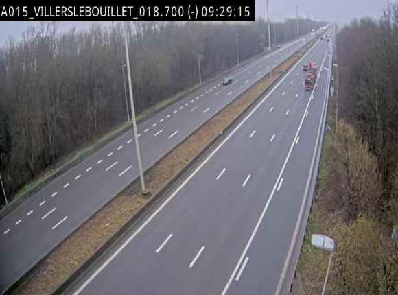 Webcam autoroute Belgique - Villers-le-Bouillet - E42 direction Liège - BK 18.7