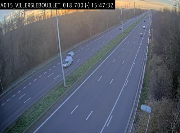 <h2>Webcam autoroute Belgique - Villers-le-Bouillet - E42 direction Liège - BK 18.7</h2>