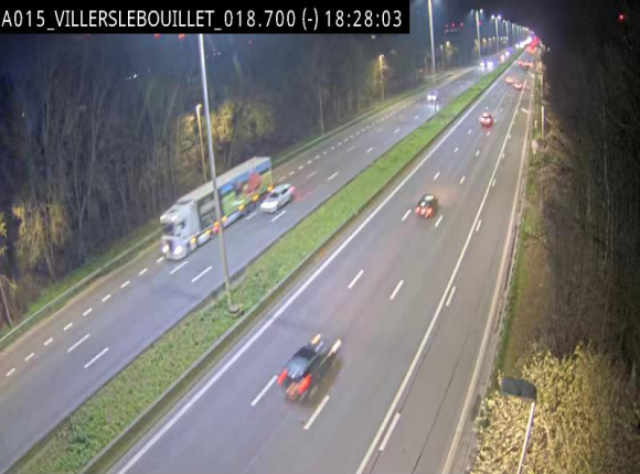 Webcam autoroute Belgique - Villers-le-Bouillet - E42 direction Liège - BK 18.7