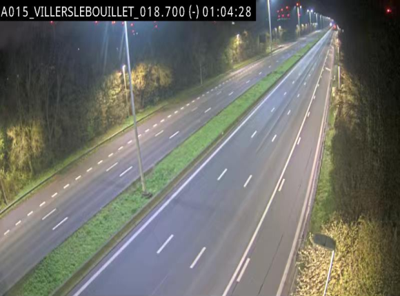 Webcam autoroute Belgique - Villers-le-Bouillet - E42 direction Liège - BK 18.7