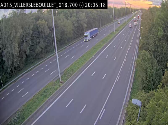 <h2>Webcam autoroute Belgique - Villers-le-Bouillet - E42 direction Liège - BK 18.7</h2>