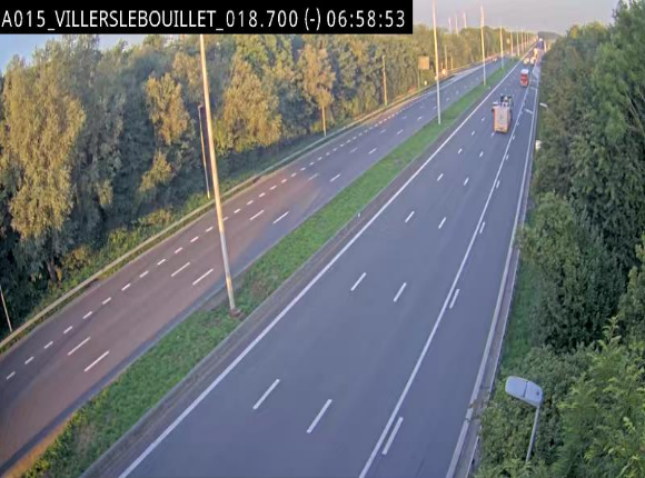 <h2>Webcam autoroute Belgique - Villers-le-Bouillet - E42 direction Liège - BK 18.7</h2>