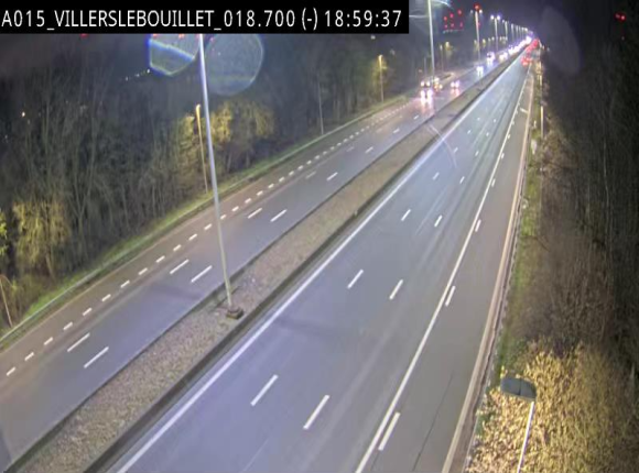 Webcam autoroute Belgique - Villers-le-Bouillet - E42 direction Liège - BK 18.7