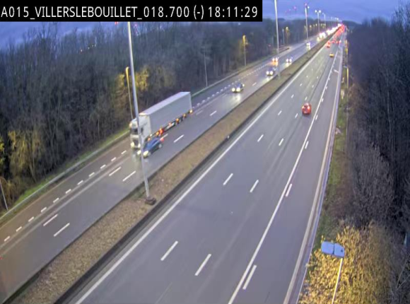 <h2>Webcam autoroute Belgique - Villers-le-Bouillet - E42 direction Liège - BK 18.7</h2>
