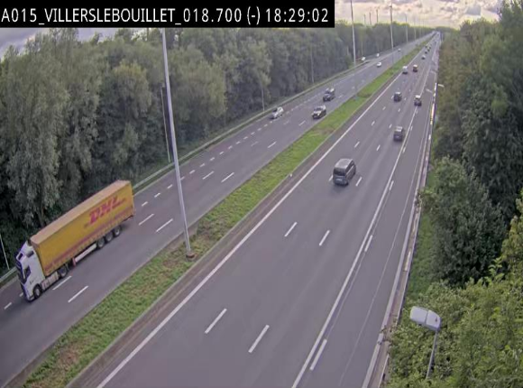 <h2>Webcam autoroute Belgique - Villers-le-Bouillet - E42 direction Liège - BK 18.7</h2>