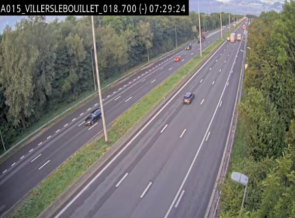 <h2>Webcam autoroute Belgique - Villers-le-Bouillet - E42 direction Liège - BK 18.7</h2>