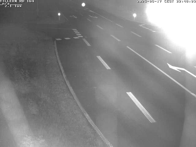Webcam sur la RD164 à Tilleux. Vue orientée vers Neufchâteau