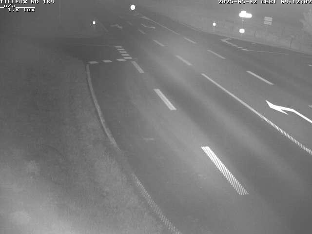 Webcam sur la RD164 à Tilleux. Vue orientée vers Neufchâteau