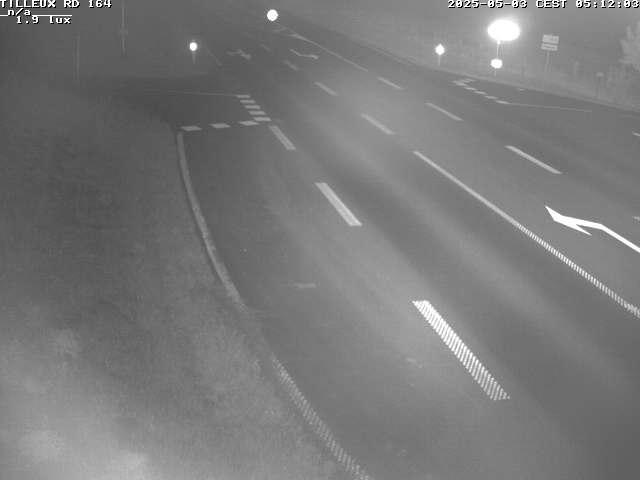 Webcam sur la RD164 à Tilleux. Vue orientée vers Neufchâteau