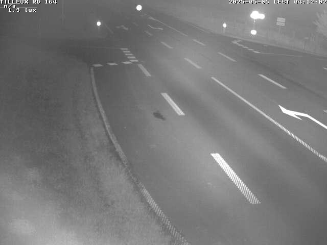 Webcam sur la RD164 à Tilleux. Vue orientée vers Neufchâteau