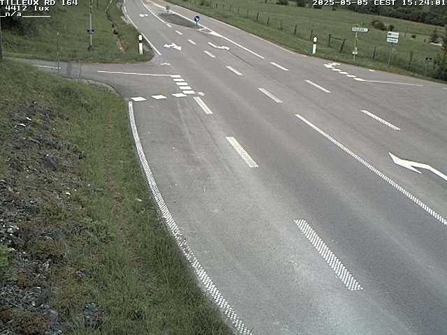 Webcam sur la RD164 à Tilleux. Vue orientée vers Neufchâteau