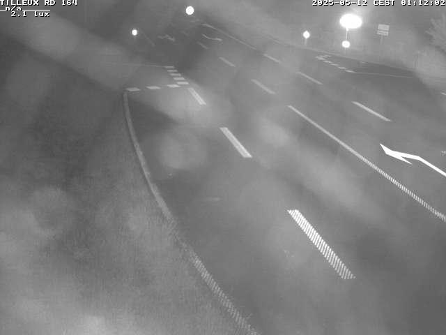 Webcam sur la RD164 à Tilleux. Vue orientée vers Neufchâteau