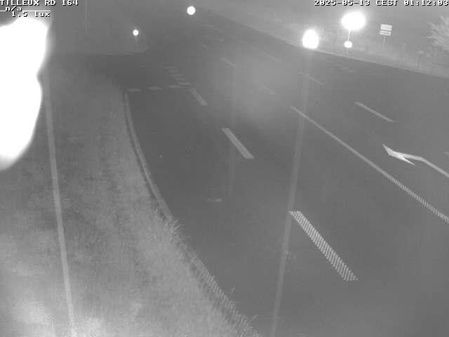 Webcam sur la RD164 à Tilleux. Vue orientée vers Neufchâteau