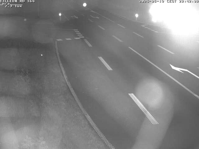 Webcam sur la RD164 à Tilleux. Vue orientée vers Neufchâteau