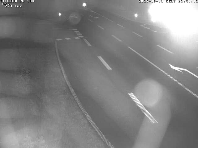 Webcam sur la RD164 à Tilleux. Vue orientée vers Neufchâteau