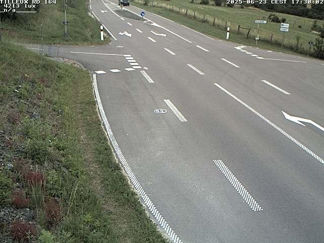 Webcam sur la RD164 à Tilleux. Vue orientée vers Neufchâteau