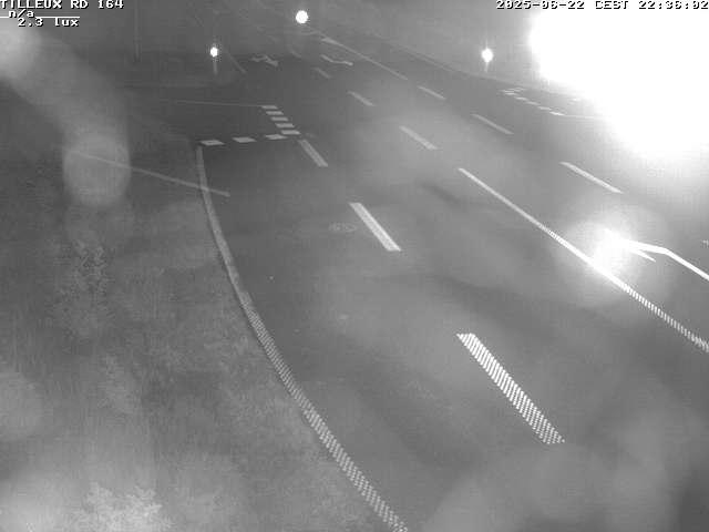 Webcam sur la RD164 à Tilleux. Vue orientée vers Neufchâteau