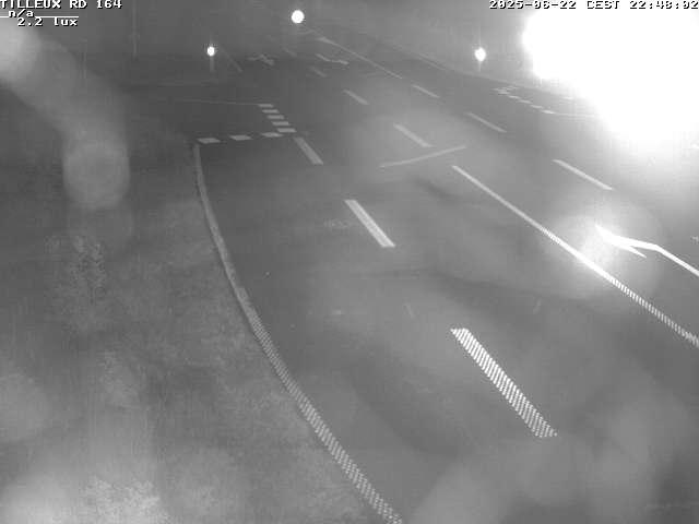 Webcam sur la RD164 à Tilleux. Vue orientée vers Neufchâteau