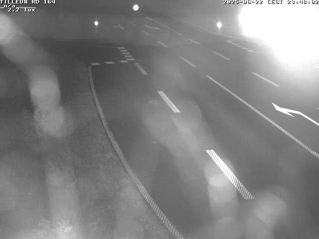 Webcam sur la RD164 à Tilleux. Vue orientée vers Neufchâteau