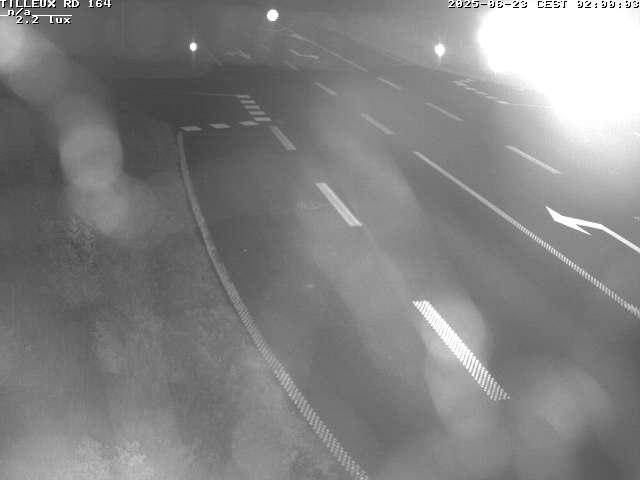Webcam sur la RD164 à Tilleux. Vue orientée vers Neufchâteau