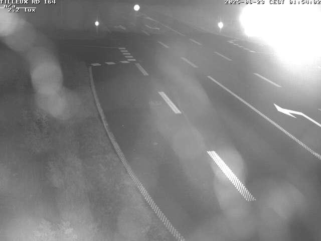 Webcam sur la RD164 à Tilleux. Vue orientée vers Neufchâteau