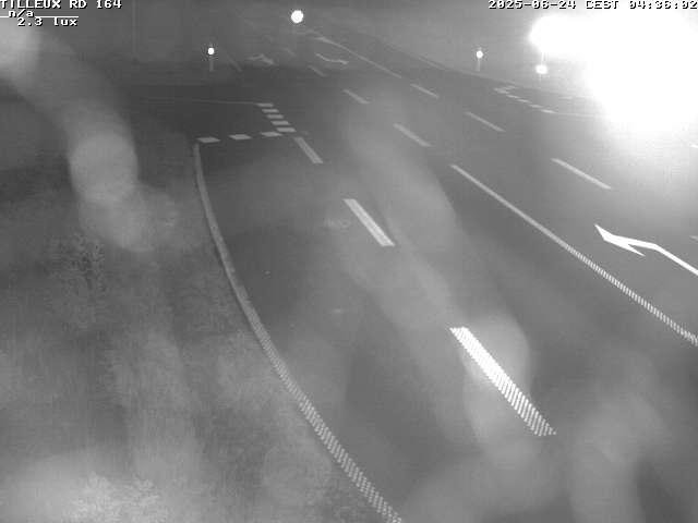 Webcam sur la RD164 à Tilleux. Vue orientée vers Neufchâteau