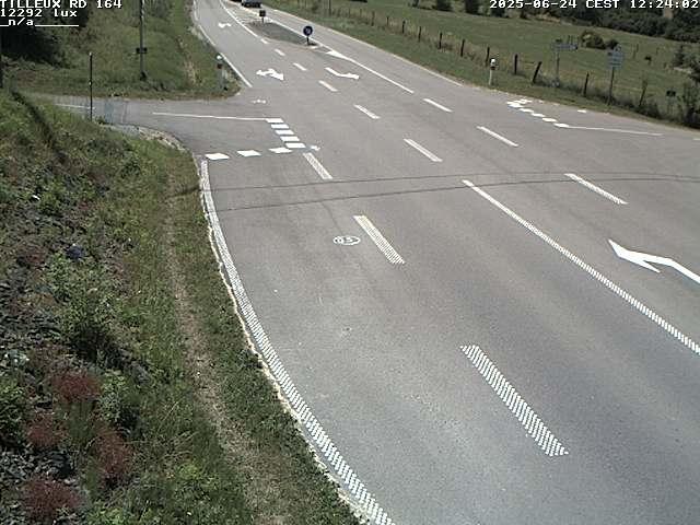 Webcam sur la RD164 à Tilleux. Vue orientée vers Neufchâteau