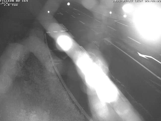 Webcam sur la RD164 à Tilleux. Vue orientée vers Neufchâteau